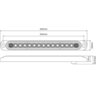 Roadvision Slimline LED Sequential Indicator Trailer Lights Amber - BR70AS