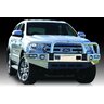 East Coast Bull Bars Big Tube  Bullbar Bar - With ECB bumper lights - ADR Compliant Silver Hammertone - EAF164SYZ