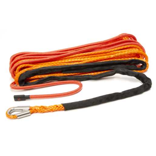 Rough Country Synthetic Winch Rope 9mm X 28m (Orange) - RCTSR28