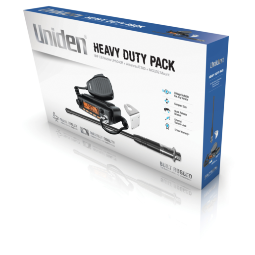 Uniden UH5040HDP Heavy Duty Pack UHF CB Two Way - UH5040-HDP