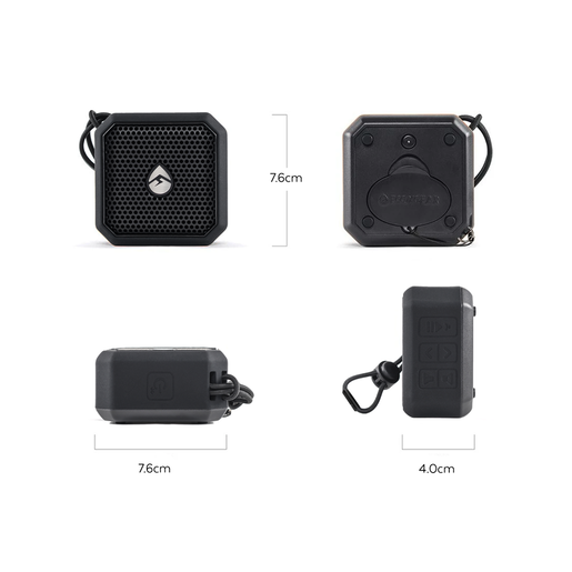 EcoXgear EcoPebble Lite 3Watt Mini Waterproof Party Speaker Black - GDI-EXPLT501