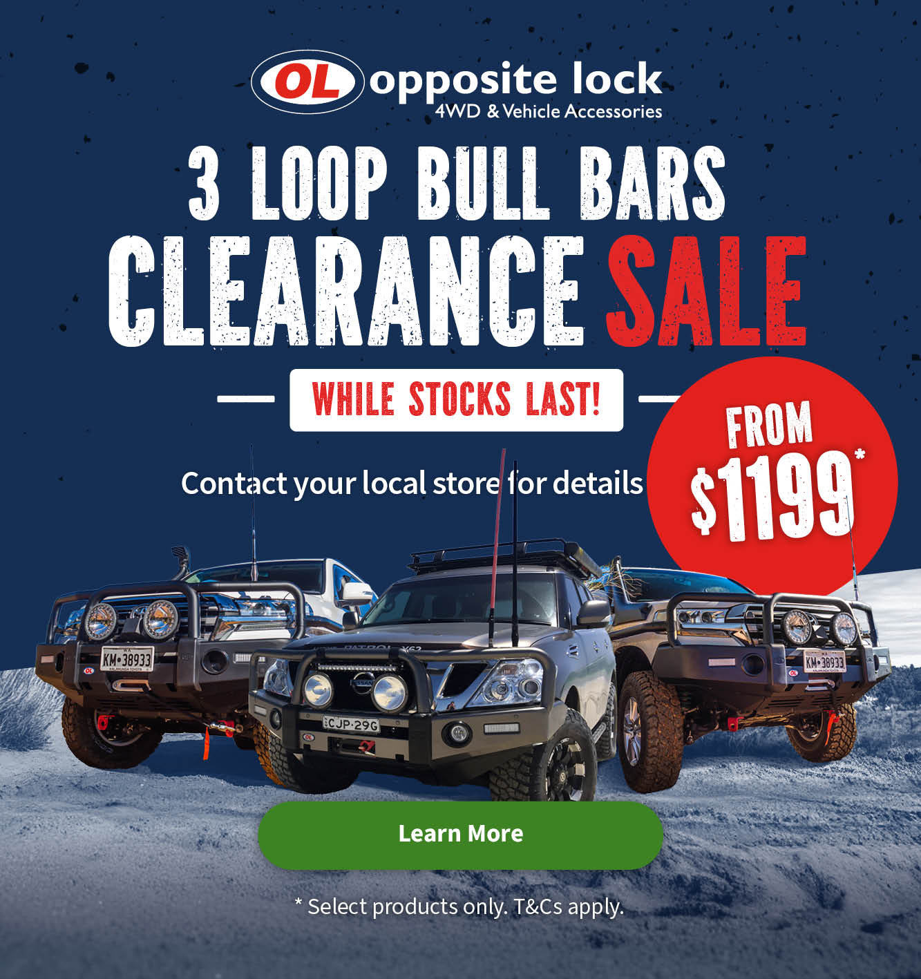 Loop Bull Bars Opposite Lock