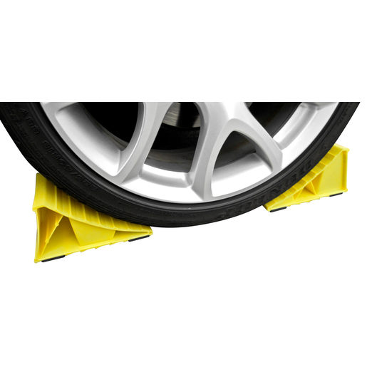 Rough Country Yellow Wheel Chocks w/ Rubber Feet - RCWCK01